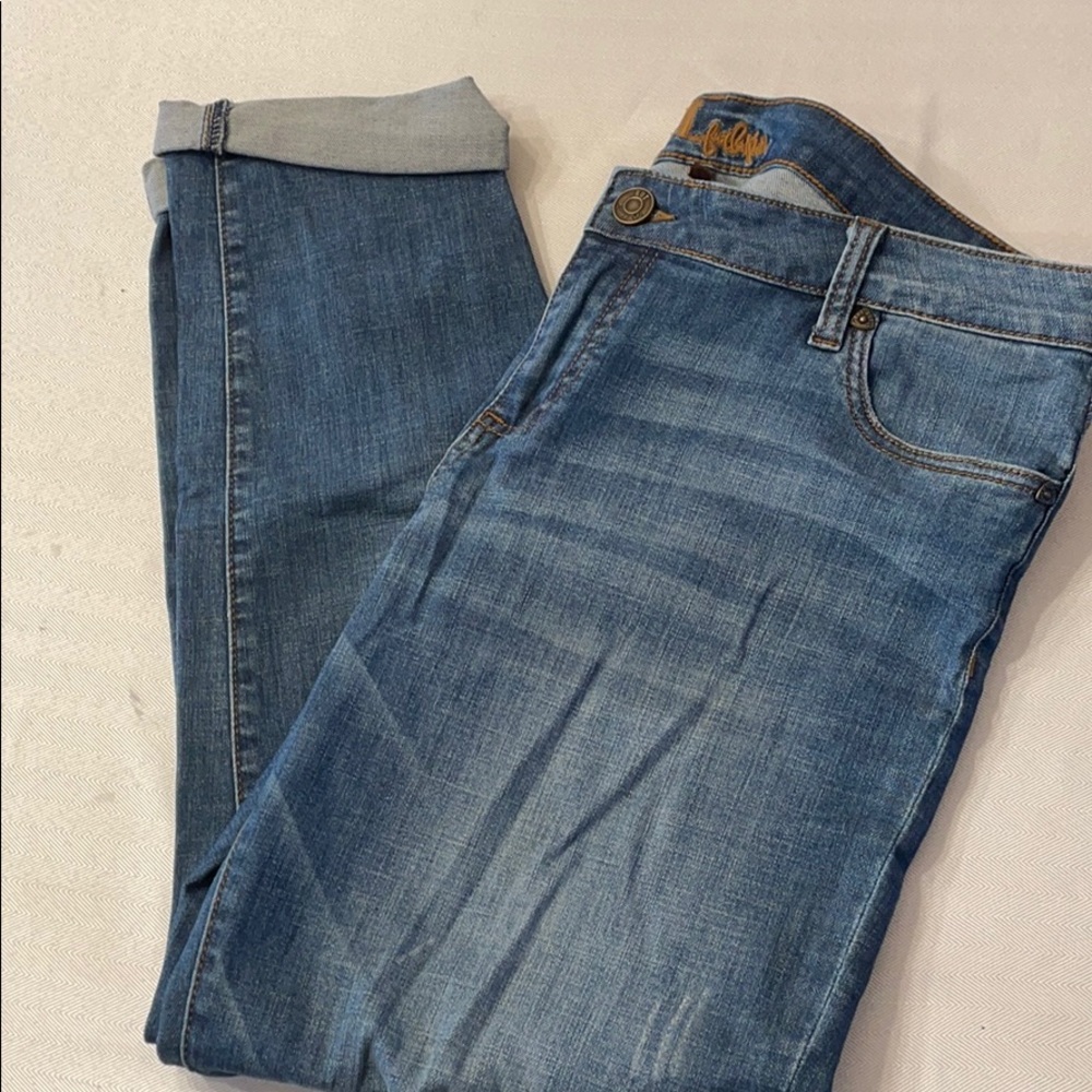 Kut for the Kloth distressed boyfriend denim
